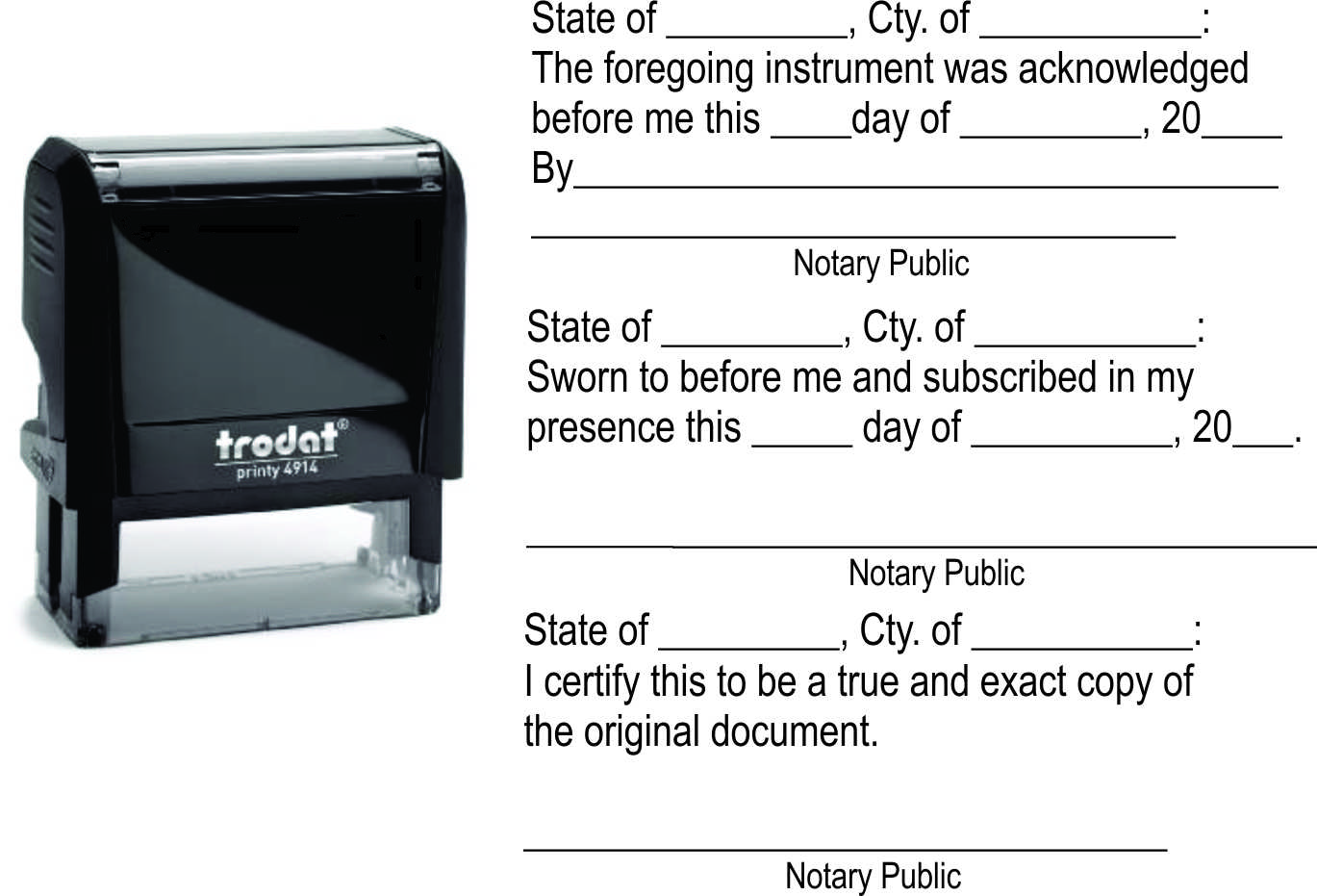 ACKNOWLEDGMENT, JURAT AND CERTIFIED STAMPS